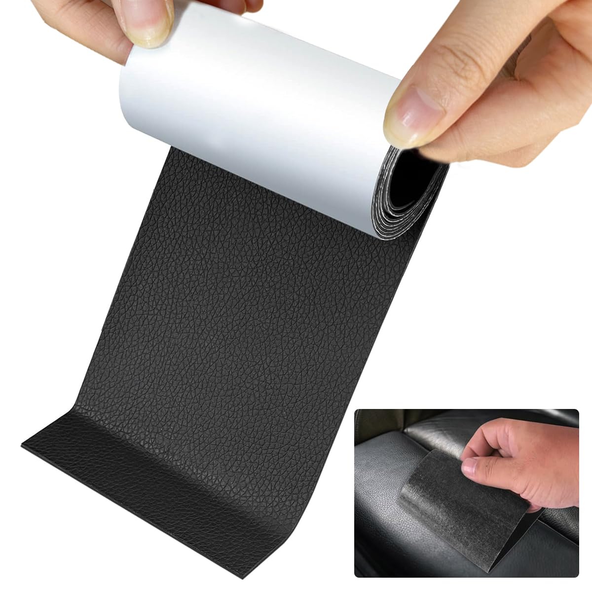 HASTHIP Leather Repair Patch, Leather Repair Tape, Tape self Adhesive for Couch Car Seats Furniture Sofa Vinyl Chairs Shoes Fabric Fix HASTHIP Leather Repair Patch, Leather Repair Tape, Tape self Adhesive for Couch Car Seats Furniture Sofa Vinyl Chairs Shoes Fabric Fix